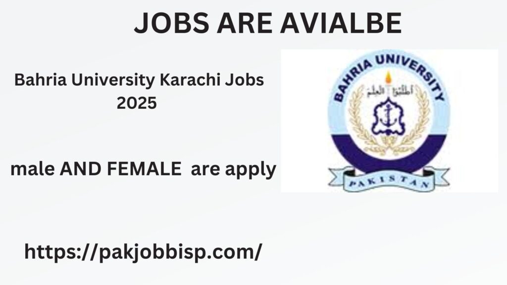 Bahria University Karachi Jobs 2025