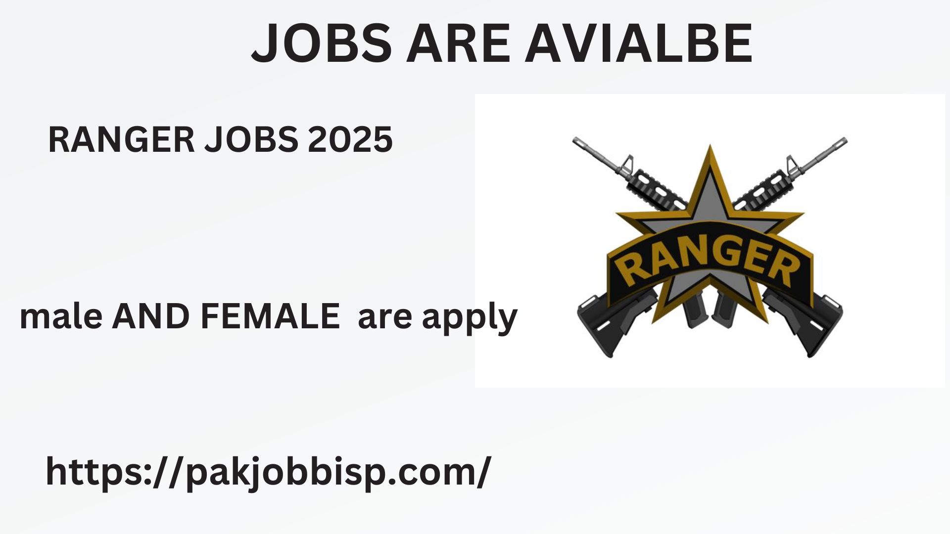 RANGER JOBS 2025