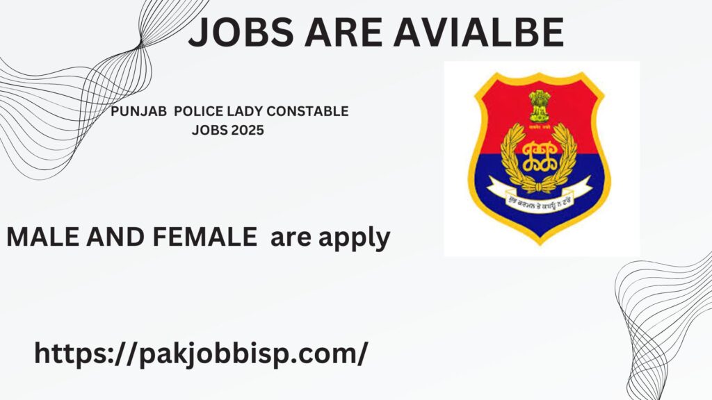 Punjab Police Lady Constable Jobs 2025