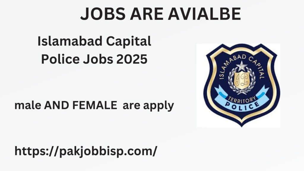 ISLAMABAD CAPITAL POLICE JOBS 2025