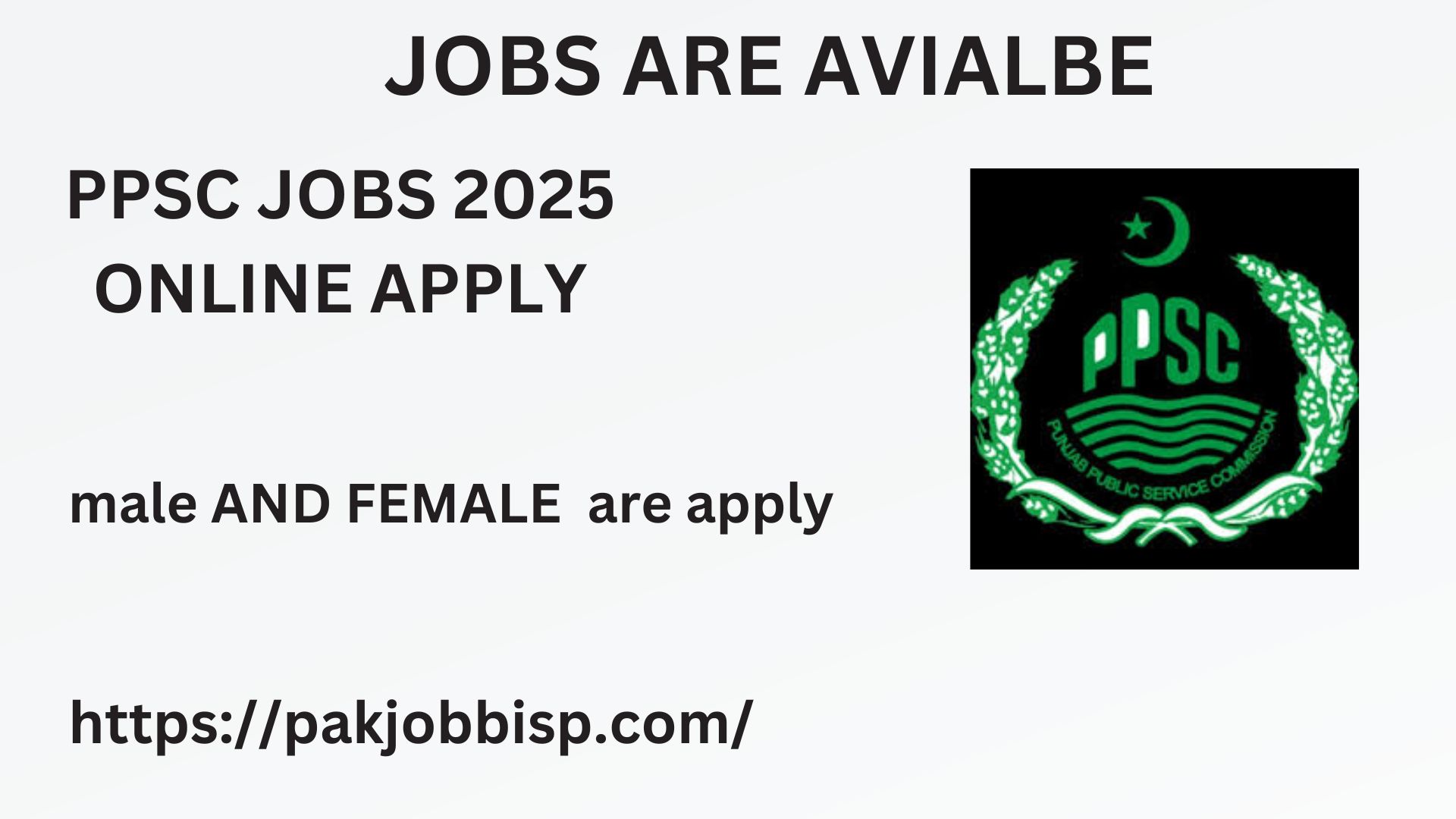 PPSC Jobs 2025 online apply